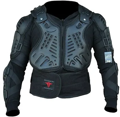Motorcycle Full Body Armored Racing Motocross Jacket Spine Chest Protective Gear • $49.99