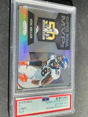 2017 Panini Prizm Von Miller Super Bowl MVP's #32 PSA 9 Buffalo Bills • $59.12