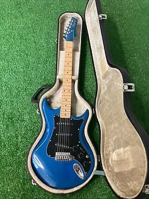VTG 80s Electric Guitar Made In Japan Matsumoku Vantage Avenger Candy Apple Blue • $465