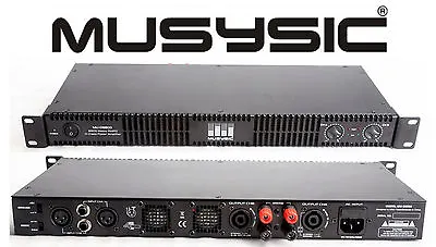 MUSYSIC Professional 2 Channel 8500 Watts D-Class 1U Power Amplifier MU-D8500 • $202.49