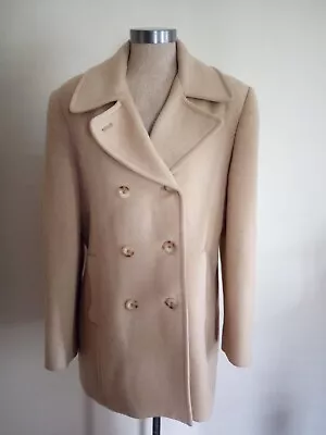 $79.94 • Buy Saxton Hall Beige Tan Camel Hair Coat Womens Size Lrg Fancy Dress Retro Vtg