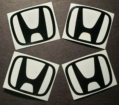 $5.75 • Buy (4) Car Logo Decal Wheel Center Caps Sticker For Honda Accord Civic CRV VTec Si