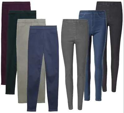 Ex M&S Ladies Jegging High Waisted Stretch Soft  Skinny Trouser Legging  BR445 • £15.99