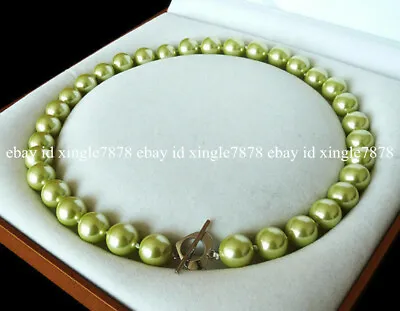 Genuine 8mm Mix Color South Sea Shell Pearl Round Beads Necklace 20   • $3.86