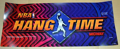 Midway NBA HANG TIME Marquee For Arcade Game Cabinets Original • $25