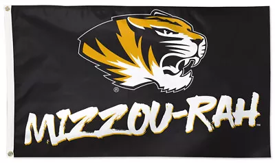 University Of Missouri Tigers MIZZOU-RAH! 3x5 Official NCAA Team Deluxe FLAG • $40.49