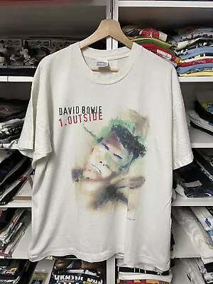 Vintage 90s 1995 David Bowie Outside Tour Band Tee Brockum XL T-shirt • $139.99