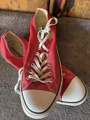 Vintage Converse Red Tennis Shoes Men 11 Woman 13 • $12.79