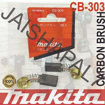 Makita Cb303 Carbon Brushes To Fit 5703r 5704r 9015b 9016b 9227cb 9403 • £3.99