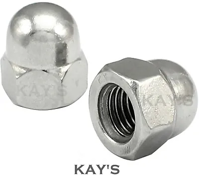 £2.60 • Buy DOME NUTS TO FIT METRIC BOLTS M3,4,5,6,8,10,12,14,16,18,20mm A2 STAINLESS STEEL