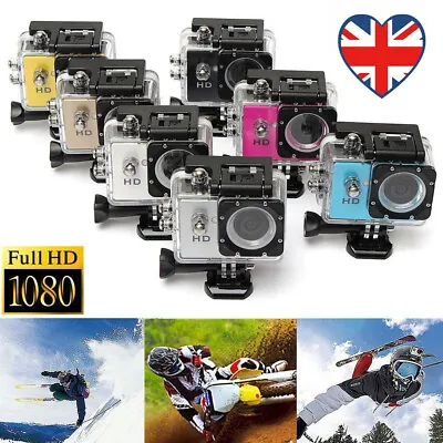 Underwater Sports Camcorder HD 1080P 98FT 30M Underwater Video Camera Waterproof • £13.99