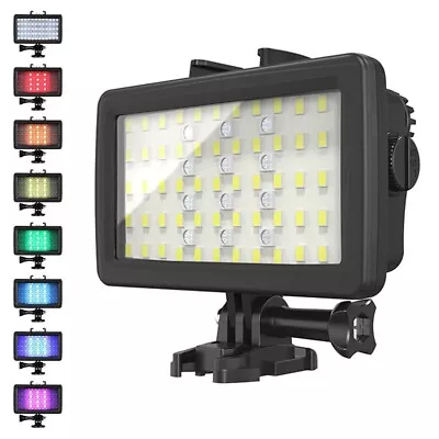 40M Diving Video RGB 72LED Underwater Light For GoPro Hero 12 11 10 9 8 7 6 5 4 • $89.75