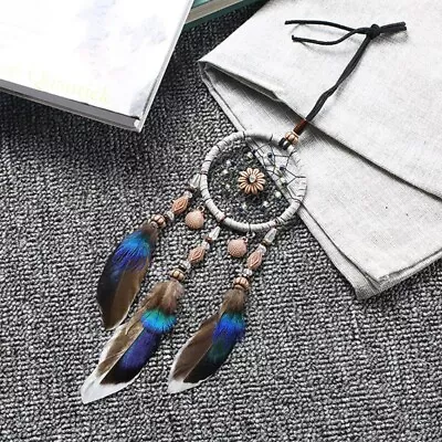 1PC Mini Dreamcatcher Feather Car Key Ring Decor Pendant Wall Hanging Home Decor • £7.09