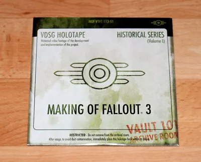 Fallout 3 Making Of Fallout 3 Blu-ray Disc Vault 101 Archive Room Bethesda • $35.89