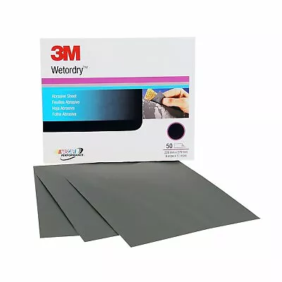 3M 02036 600 Grit Wet Or Dry Sandpaper 9  X 11  2036 50 Sheets • $67.95