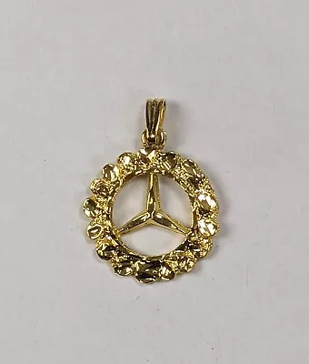 Gold Plated 1  Mercedes Benz Pendent  • $12