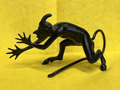 Soviet Russian Kasli Cast Iron Metal Mephistopheles Devil Figurine Big • $159