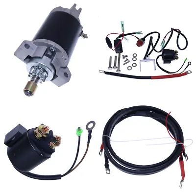 Electric Start Motor Kit For Yamaha F15 15HP 4 Stroke 66M 2001-2003 NO Flywheel • $325.50