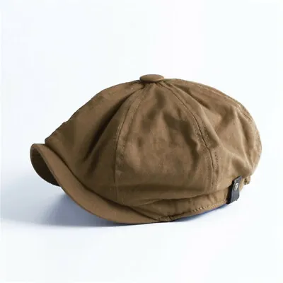 Men Cabbie Flat Hat Vintage Painter Summer Octagonal Newsboy Cap Beret Hats • $10.75