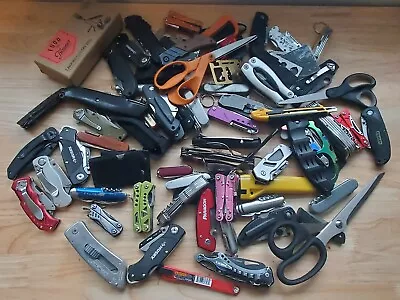 TSA LOT Of Knives Multi Tools & More! 15+ LBS Variety Mix! FREE SHIPPING! • $84.99