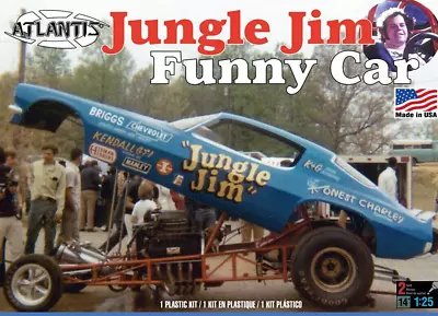 Atlantis Revell 1440 Jungle Jim  70 Camaro Funny Car Plastic Model Kit 1/25 • $21.65