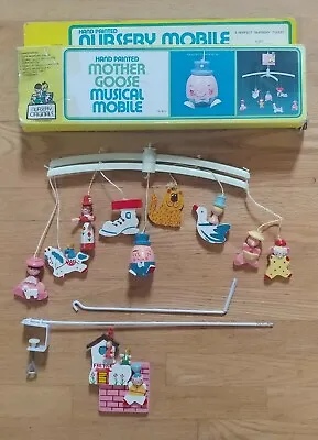 Vintage Nursery Originals Mother Goose Nursery Mobile *NO MUSICAL ELEMENT* • $14.99