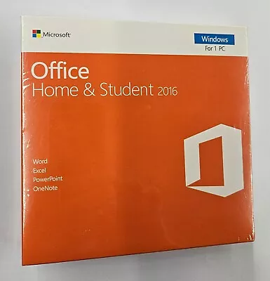 Unopened Microsoft Office Home And Student 2016 - Windows/1PC • $43.90