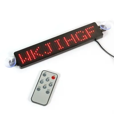 12V LED Car Message Sign Display Programmable Mini Advertising Lighting Board • $28.70