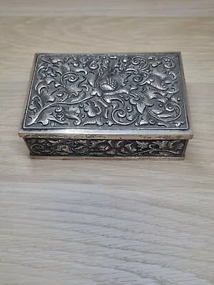 Vintage 800 Silver Jewellery Box • $320