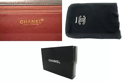 CHANEL Full Flap Chain Shoulder Bag Clutch Black Quilted Lambskin M62 • $4525
