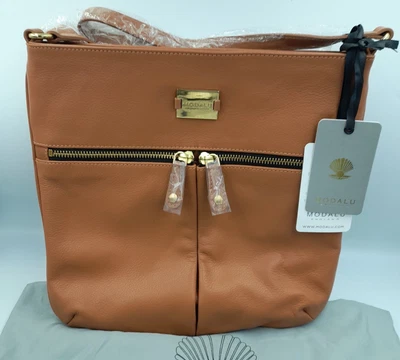 £85 • Buy Modalu Pippa Tan Leather Crossbody Bag Bnwts Rrp £129 By Pippa Middleton 
