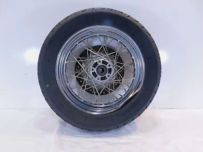 Harley Davidson Sportster 883 & 1200 Laced Rear Wheel Rim & Tire & Rotor - Bent • $149.99