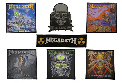 Megadeth - 8 Official Patches (Vic/Rust/Peace Sells/Countdown/Killing/The Sick) • £3
