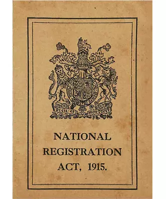 Great War National Identity ID Card Replica Memorabilia Nostalgic Artwork Retro • £1.95