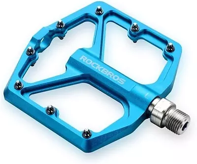 ROCKBROS Mountain Bike Pedals MTB Pedals Bicycle Flat Pedals Aluminum 9/16  Seal • $25