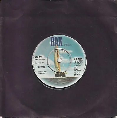 Cozy Powell - The Man In Black (RAK 1974) 7  Single • £1.50