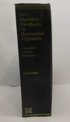 Marks' Standard Handbook For Mechanical Engineers 8th Edition HB Book • $19.89