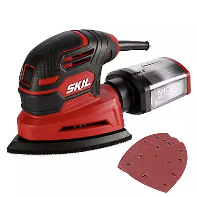 Corded Detail Sander Includes 3pcs Sanding Paper And Dust Box • $27.99