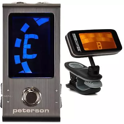 Peterson StroboStomp Mini Pedal Tuner With StroboClip HD Clip-on Tuner • $169