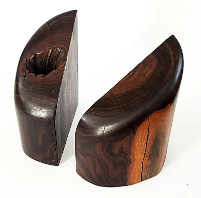 MEXICAN MID CENTURY MODERNIST DON SHOEMAKER SENAL COCOBOLO WOOD BOOKEND 10 X 8  • $199.99