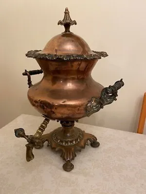 Beautiful Victorian Copper Samovar / Tea Urn With Cover • £80