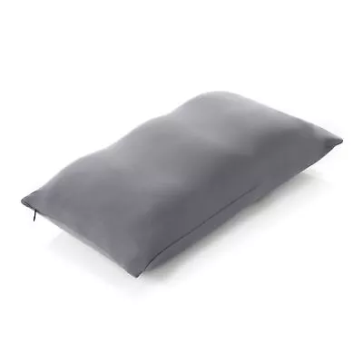 Premium Microbead Pillow Small Cooling Silk Like Cover Dark Grey • $34.95