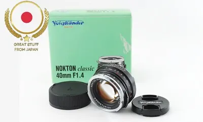[MINT] VOIGTLANDER NOKTON CLASSIC S.C 40mm F1.4 VM I Lens For Leica M From JAPAN • $384.88