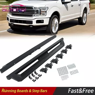 Running Boards Drop Side Steps For 15-23 Ford F-150 SuperCrew Cab 17-22 Ford • $82.53