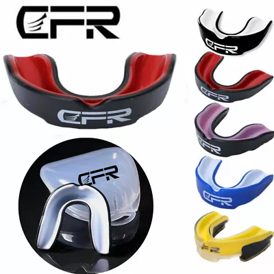 Gel Gum Mouth Guard Shield Case Teeth Grinding Boxing MMA Sports MouthPiece CFR • $9.59