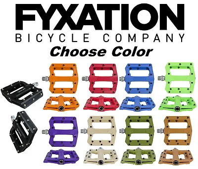 FYXATION Mesa MP MTB Bike Platform Sealed Pedals Face W/Pins Fits Race Chester • $39