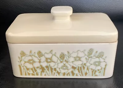 Vintage 1970's Hornsea Pottery 'Fleur' Pattern Butter Dish • £10