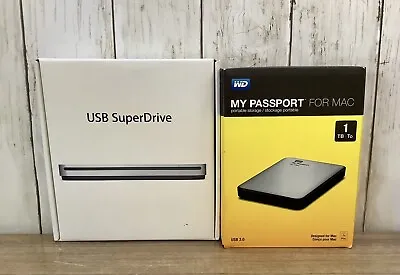 Apple USB Super Drive And My Passport For Mac Portable Storage 1 TB • $75