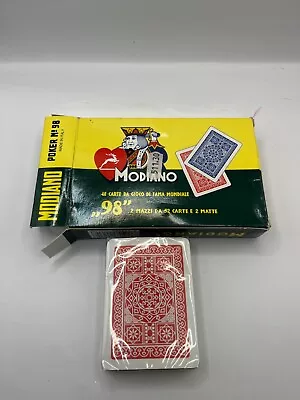 Modiano Poker 98 One Deck 52 Cards And Tray And Box • $11.95