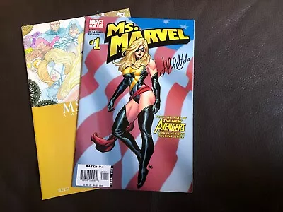 Marvel Comics Ms Marvel Issues 1 & 7 2006 (issue 1 Signed) • £10